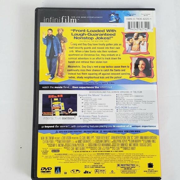 Friday After Next DVD Ice Cube Mike Epps Holiday Comedy InfiniFilm Edition - Picture 3 of 3